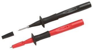 FLUKE TP220-1 - FLUKE - FLUKE TP220-1 - Test Probe Set, Red & Black Industrial Probes, 12mm Stainless Steel Tip, Flexible Finger Barrier