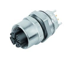 99-3782-200-08 - BINDER - 99-3782-200-08 - Sensor Connector, X-Coded Panel, 876 Series, M12, Female, 8 Positions, Solder Socket
