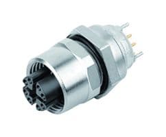 99-3782-210-08 - BINDER - 99-3782-210-08 - Sensor Connector, X-Coded Cable, 876 Series, M12, Female, 8 Positions, Solder Socket