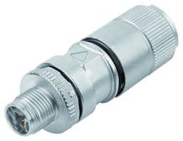 99-3787-810-08 - BINDER - 99-3787-810-08 - Sensor Connector, X-Coded, CAT6A, 825 Series, M12, Male, 8 Positions, IDC / IDT Pin