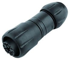99-6502-000-08 - BINDER - 99-6502-000-08 - Circular Connector, 26-14AWG, Circular Power Connector, HEC 696 Series, Cable Mount Receptacle
