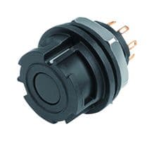 09-0774-000-08 - BINDER - 09-0774-000-08 - Circular Connector, Miniature Circular Connector, NCC 770 Series, Flange Mount Receptacle