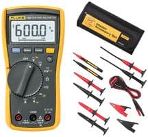 FLUKE 115/TLK225-1 - FLUKE - FLUKE 115/TLK225-1 - Digital Multimeter, Handheld, 6000 Count, True RMS, Auto, Manual Range, 3.75 Digit
