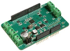 MAXREFDES89# - ANALOG DEVICES - MAXREFDES89# - Reference Design Board, MAX14871 Full-Bridge DC Motor Driver mbed Shield, Arduino® Form Factor