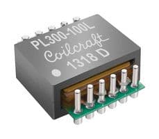 PL300-100L - COILCRAFT - PL300-100L - Planar Transformer, 300 W, 1:1, 287 µH, Surface Mount, PL300 Series