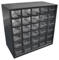 SPC11296 - DURATOOL - SPC11296 - Storage Cabinet, 30 Drawer, Plastic, 285.8mm x 304.8mm x 158.8mm