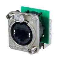 NE8FDP-R - NEUTRIK - NE8FDP-R - In-Line Adapter, Feed-Through, Cat5e, Adaptor, RJ45, RJ45, etherCON