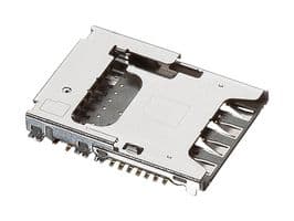 104239-1430 - MOLEX - 104239-1430 - Memory Card Connector, Combo - MicroSD, Nano SIM, Push In-Pull Lever Eject, 14 Contacts