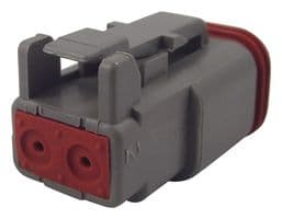 DT06-2S - DEUTSCH - TE CONNECTIVITY - DT06-2S - Automotive Connector Housing, IP68, DT Series, Plug, 2 Ways, DT Series Socket Contacts