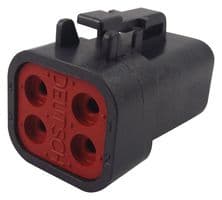 DTP06-4S-E004 - DEUTSCH - TE CONNECTIVITY - DTP06-4S-E004 - Automotive Connector Housing, IP68, DTP, Plug, 4 Ways, DTP Series Socket Contacts