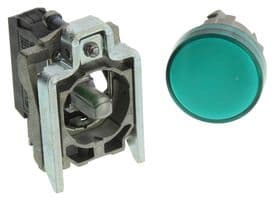 XB4BVG3 - SCHNEIDER ELECTRIC - XB4BVG3 - LED Panel Mount Indicator, Green, 120 VAC, 22 mm, 14 mA