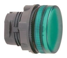 ZB5AV03 - SCHNEIDER ELECTRIC - ZB5AV03 - Indicator Lens, Green, Round, 22 mm, Head W/ Plain Lens, Schneider Harmony Pilot Lights, Harmony