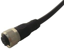 2TLA020056R3000 - ABB - JOKAB - 2TLA020056R3000 - Sensor Cable, Black, M12 Receptacle, Free End, 8 Positions, 6 m, 19.7 ft