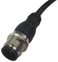 2TLA020056R2200 - ABB - JOKAB - 2TLA020056R2200 - Sensor Cable, Black, M12 Plug, M12 Receptacle, 5 Positions, 6 m, 19.7 ft