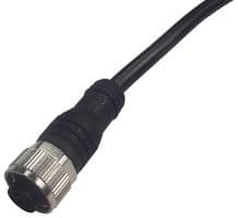 2TLA020056R2300 - ABB - JOKAB - 2TLA020056R2300 - Sensor Cable, Black, M12 Plug, M12 Receptacle, 5 Positions, 10 m, 33 ft