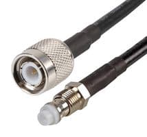 ASMZG1000F058L13 - SIRETTA - ASMZG1000F058L13 - RF / Coaxial Cable Assembly, 33 ft, 10 m, RG58, TNC Plug, FME Socket, 50 ohm