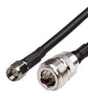 ASMN500A058L13 - SIRETTA - ASMN500A058L13 - RF / Coaxial Cable Assembly, PVC, 16.4 ft, 5 m, RG58, SMA Straight Plug, N Type Straight Socket