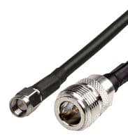ASMN1000A058L13 - SIRETTA - ASMN1000A058L13 - RF / Coaxial Cable Assembly, PVC, 33 ft, 10 m, RG58, SMA Straight Plug, N Type Straight Socket