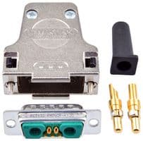 173114-0083 - 173114-0083 - Combination Layout D Sub Connector, 173114 Series, DA-7W2, Plug, 5 Contacts, 2 Power, Solder