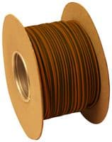172-02091 PVC20BNRL-PVC-BN - HELLERMANNTYTON - 172-02091 PVC20BNRL-PVC-BN - Sleeving, Flexible, Non-Shrinkable, PVC (Polyvinylchloride), Brown, 2 mm, 100 m, 328 ft