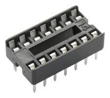 4814-3000-CP - 3M - 4814-3000-CP - IC & Component Socket, 14 Contacts, DIP Socket, 2.54 mm, 4800, 7.62 mm, Phosphor Bronze