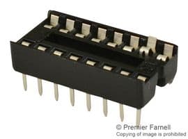 4816-3000-CP - 3M - 4816-3000-CP - IC & Component Socket, 16 Contacts, DIP Socket, 2.54 mm, 4800, 7.62 mm, Phosphor Bronze