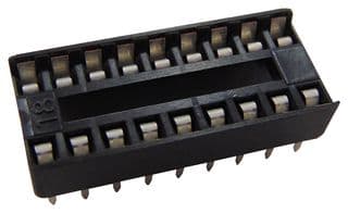 4818-3000CP - 3M - 4818-3000CP - IC & Component Socket, 18 Contacts, DIP Socket, 2.54 mm, 4800, 7.62 mm, Phosphor Bronze