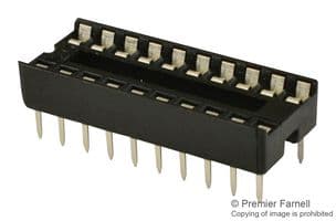 4820-3000-CP - 3M - 4820-3000-CP - IC & Component Socket, 20 Contacts, DIP Socket, 2.54 mm, 4800, 7.62 mm, Phosphor Bronze