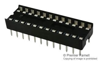 4824-3000-CP - 3M - 4824-3000-CP - IC & Component Socket, 24 Contacts, DIP Socket, 2.54 mm, 4800, 7.62 mm, Phosphor Bronze
