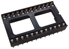 4824-6000-CP - 3M - 4824-6000-CP - IC & Component Socket, 24 Contacts, DIP Socket, 2.54 mm, 4800, 15.24 mm, Phosphor Bronze