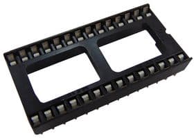 4828-6004-CP - 3M - 4828-6004-CP - IC & Component Socket, 28 Contacts, DIP Socket, 2.54 mm, 4800, 15.24 mm, Phosphor Bronze