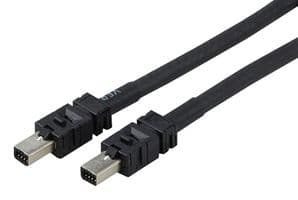1-2205131-4 - TE CONNECTIVITY - 1-2205131-4 - Network Cable, TPE, 100 Ohm, Mini IO Type I to Mini IO Type I, 3 m, 9.8 ft, Black