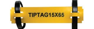 556-21079 TIPTAG15X100WH-PO-WH - HELLERMANNTYTON - 556-21079 TIPTAG15X100WH-PO-WH - Wire Marker, Tie On Tiptag, Thermal Transfer, Blank (No Legend), Blue, 100mm x 15mm