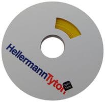 553-40350 TULT3-1YE-PO-X-YE - HELLERMANNTYTON - 553-40350 TULT3-1YE-PO-X-YE - Heat Shrink Tubing, 3:1, 0.118 ", 3 mm, Yellow, 577.4 ft, 176 m
