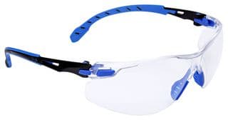 S1101SGAF-EU - 3M - S1101SGAF-EU - Glasses, Protective, Anti Fog, Transparent Lens, Black, Blue Frame