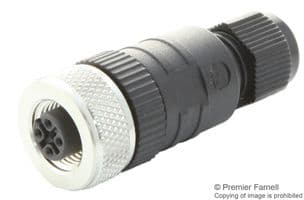 207DR2 NC032 - ALPHA WIRE - 207DR2 NC032 - Sensor Connector, 5 Pole, M12, Plug, ALPHA CONNECT Series, M12, Male, 5 Positions, Screw Pin
