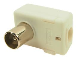 FC68411 - CLIFF ELECTRONIC COMPONENTS - FC68411 - RF / Coaxial Connector, 1 Position, TV Coaxial, Right Angle Plug, Solder, 75 ohm