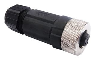 M12A-05BFFB-SL7001 - AMPHENOL LTW - M12A-05BFFB-SL7001 - Sensor Connector, 5 Pole, M12, Receptacle, M Series, M12, Female, 5 Positions, Screw Socket