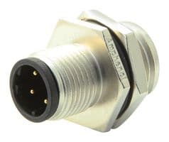 M12D-04PMMS-SH8001 - AMPHENOL LTW - M12D-04PMMS-SH8001 - Sensor Connector, 4 Pole, M12, Plug, M Series, M12, Male, 4 Positions, Solder Pin