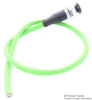 142M2X20050 - METZ CONNECT - 142M2X20050 - Sensor Cable, X-Code, Cat6a, M12 Receptacle, Free End, 8 Positions, 5 m, 16.4 ft