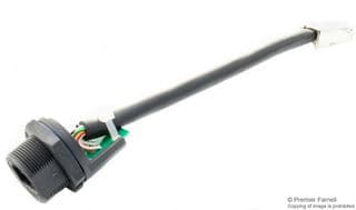 RCP-5SPFFP-SCM7B10 - AMPHENOL LTW - RCP-5SPFFP-SCM7B10 - In-Line Adapter, IP67, 100mm, Adaptor, In-Line, RJ45, RJ45