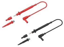 76-091 - MULTICOMP PRO - 76-091 - Test Lead Probe Kit, Black / Red, 2 x Test Leads, 2 x IC Caps, 2 x Probe Sprung Hooks