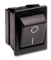 C1350ABAAB - BULGIN / PARTNER STOCK - C1350ABAAB - Rocker Switch, Off-On, DPST, Non Illuminated, Panel Mount, Black, 1350 Series