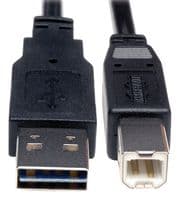 UR022-001 - EATON TRIPP LITE - UR022-001 - USB Cable, Reversible Type A Plug to Type B Plug, 300 mm, 1 ft, USB 2.0, Black