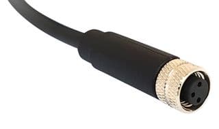 PXPPVC08FBF05BCL010PVC - BULGIN / PARTNER STOCK - PXPPVC08FBF05BCL010PVC - Sensor Cable, M8 Sensor Straight 5 Position Receptacle, Free End, 5 Positions, 1 m, 3.28 ft