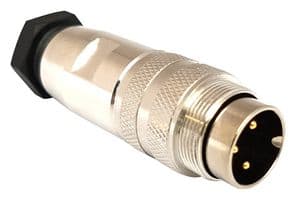 PXMBNI16FIM05ASCPG9 - BULGIN / PARTNER STOCK - PXMBNI16FIM05ASCPG9 - Sensor Connector, Buccaneer M16 Series, M16, Male, 5 Positions, Solder Pin, Straight Cable Mount