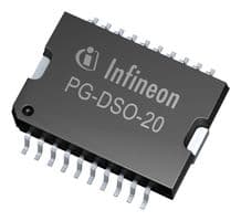 TLE82092SAAUMA1 - INFINEON - TLE82092SAAUMA1 - Motor Driver/Controller, DC, SPI, H-Bridge, 2 Outputs, 4.4 V to 5.25 V Supply, 8.6 A Out, SOIC-20