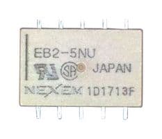 EB2-12NU-L - NEXEM - EB2-12NU-L - Signal Relay, 12 VDC, DPDT, 1 A, EB2 Series, Surface Mount, Non Latching