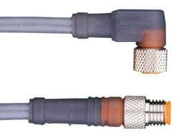 GR03HR100 SL356 - ALPHA WIRE - GR03HR100 SL356 - Sensor Cable, M8 Plug, M8 Receptacle, 3 Positions, 1 m, 3.28 ft, ALPHA CONNECT