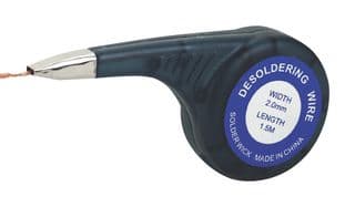 DT000078 - DURATOOL - DT000078 - Desoldering Wire, Black, 0.5 mm Width, 1.5 m Length